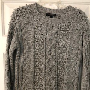 Banana Republic Grey Chunky Sweater XS NWOT